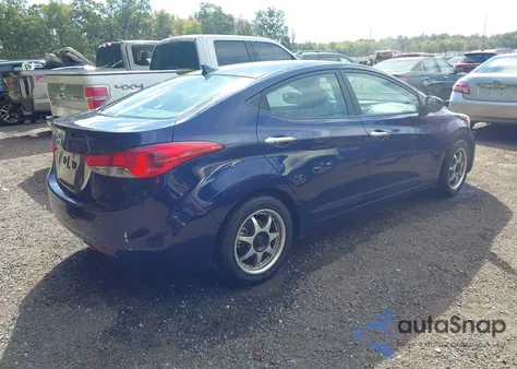 2012 Hyundai Elantra Gls from USA, damaged, VIN 5NPDH4AE2CH072661